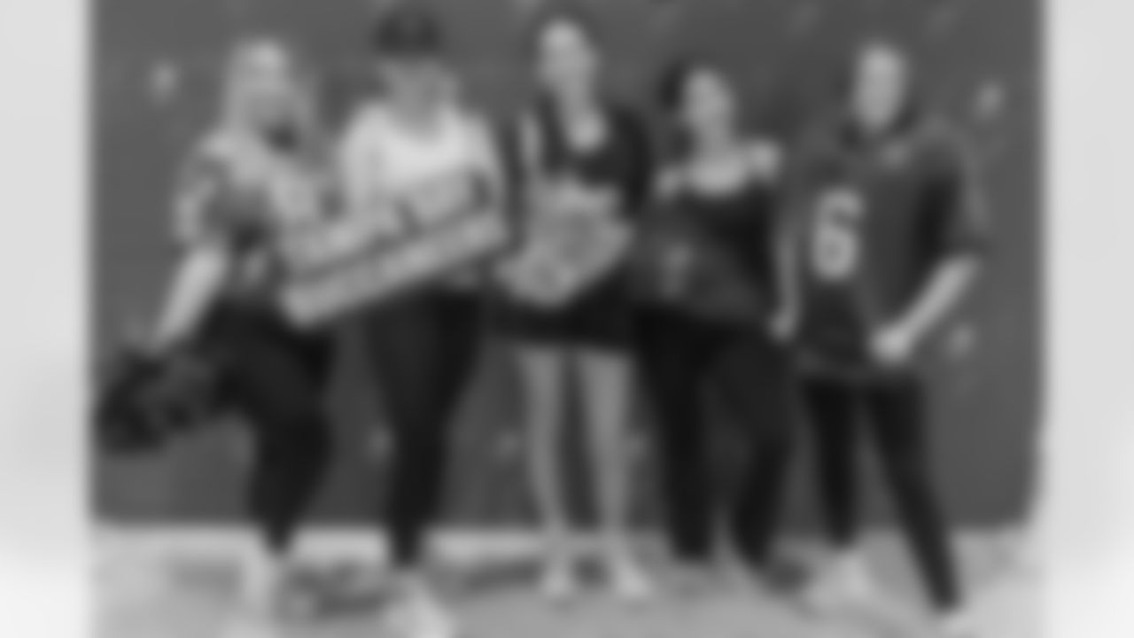 TAMPA, FL - December 06, 2025 - She is Football Bayshore Walk: Raise The Flags event with Bayshore Breakfast Club and Tampa Girls Social & Wellness at Hyde House Public Studio. Photo By Mike Carlson/Tampa Bay Buccaneers