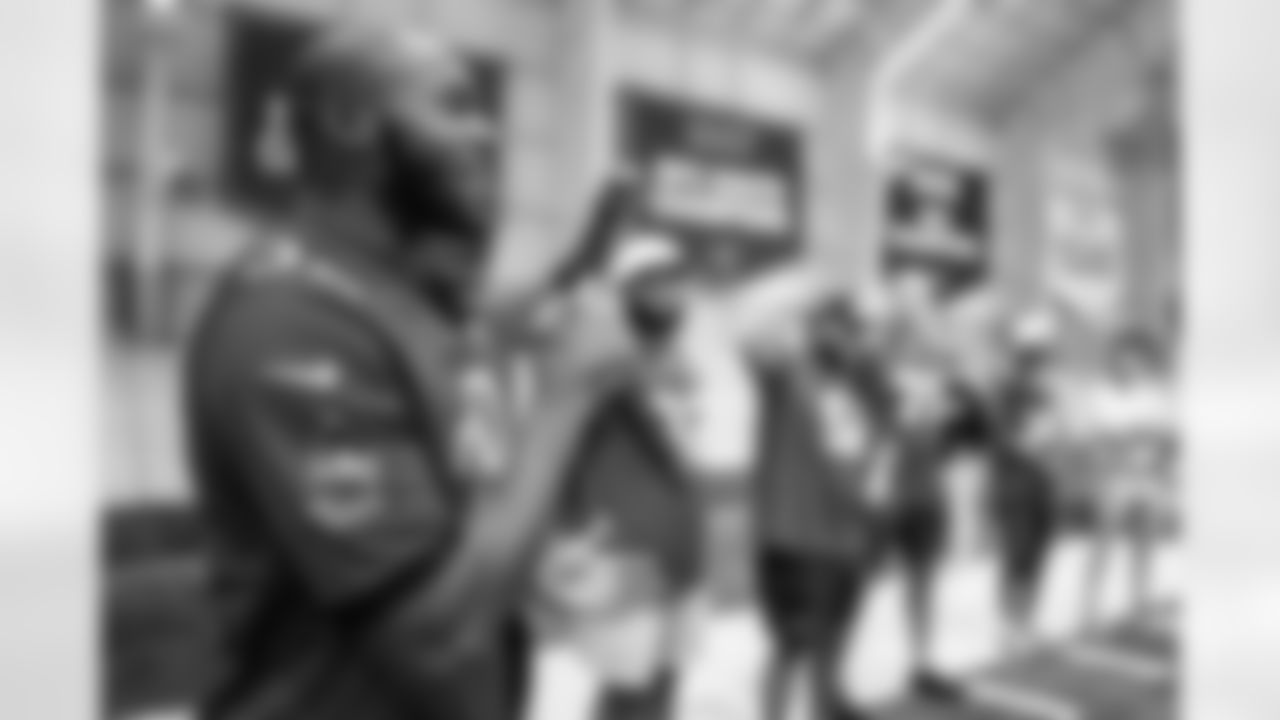 TAMPA, FL - December 16, 2025 - The final session of the Player-Student Mentoring Program at AdventHealth Training Center. Photo By Kyle Zedaker/Tampa Bay Buccaneers