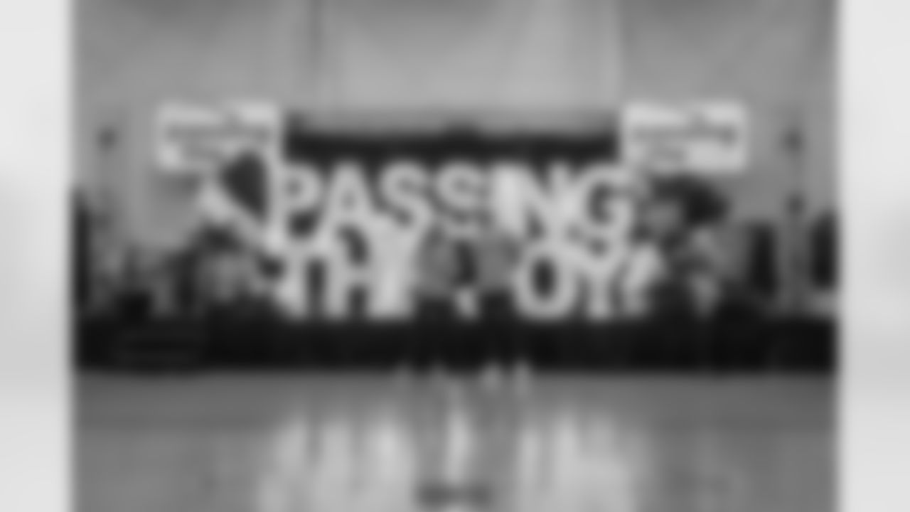 TAMPA, FL - December 16, 2025 - The Baker and Emily Mayfield Foundation's annual 'Passing The Joy' event. Photo By Doug DeFelice/Tampa Bay Buccaneers