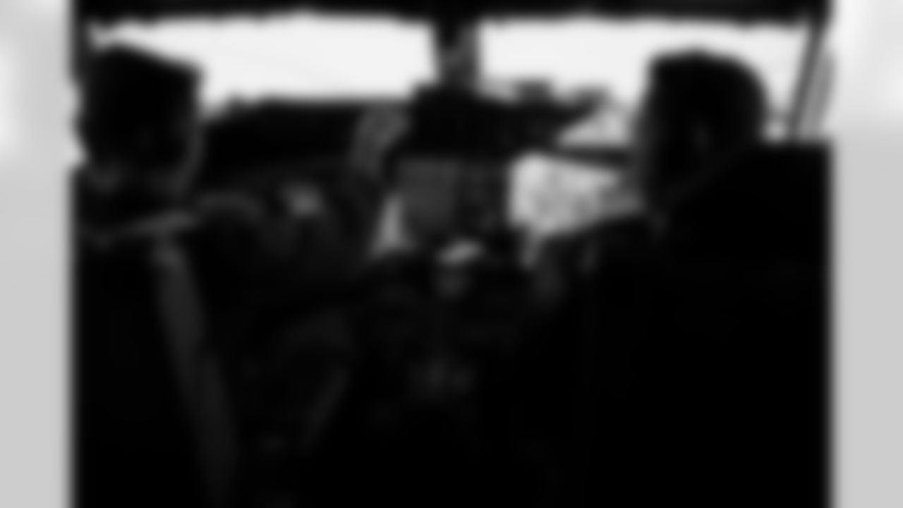 The Arizona Cardinals host TAPS, the Pat Tillman Foundation, Cox Charities, Folds of Honor, and civics educators on a KC-135 Stratotanker incentive flight featuring in-air refueling at Goldwater Air National Guard Base on Tuesday, Dec. 2, 2025 in Phoenix, AZ.