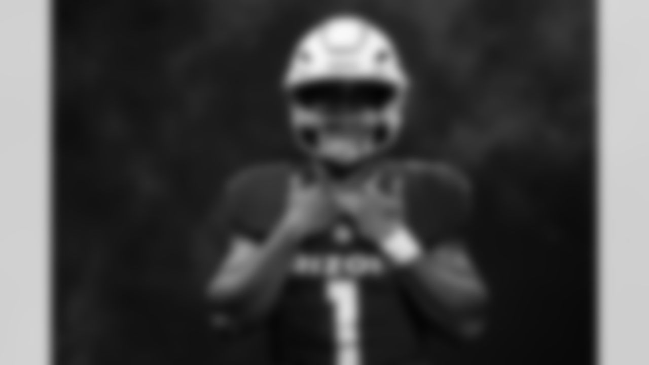 Arizona Cardinals quarterback Kyler Murray (1) during 2025 Media Day on Monday, June 9, 2025 in Tempe, AZ.