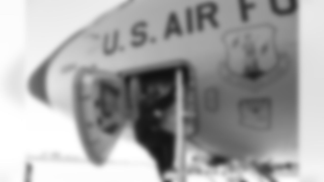 The Arizona Cardinals host TAPS, the Pat Tillman Foundation, Cox Charities, Folds of Honor, and civics educators on a KC-135 Stratotanker incentive flight featuring in-air refueling at Goldwater Air National Guard Base on Tuesday, Dec. 2, 2025 in Phoenix, AZ.