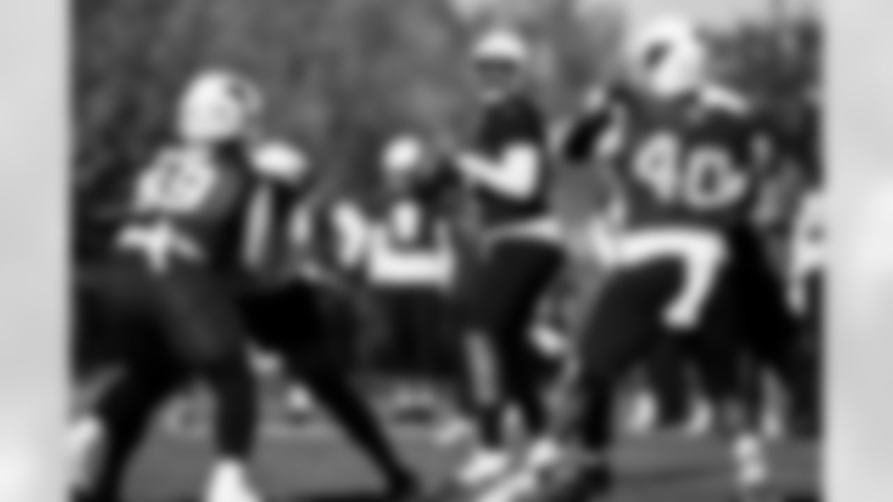 Arizona Cardinals quarterback Jacoby Brissett (7) during practice at the Dignity Health Training Facility on Wednesday, Dec. 10, 2025 in Tempe, AZ.