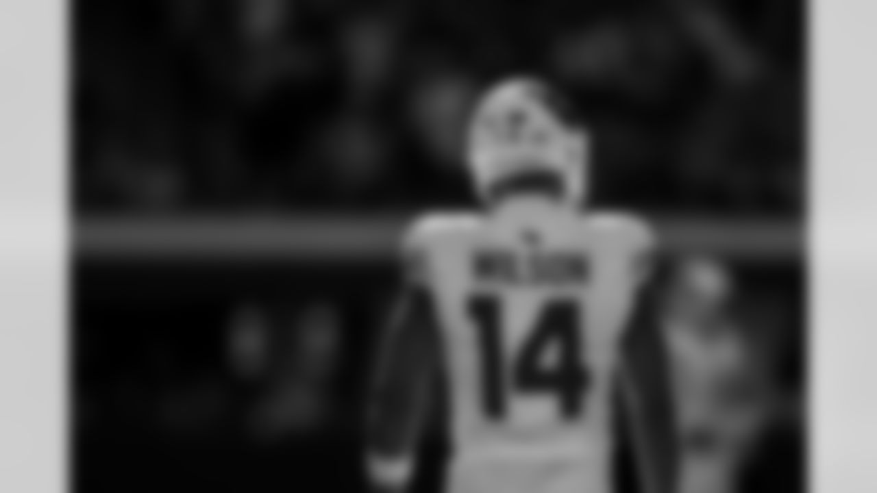 Arizona Cardinals wide receiver Michael Wilson (14) during the Week 6 regular season game between the Arizona Cardinals and the Indianapolis Colts on Sunday, Oct. 12, 2025 in Indianapolis, IN.