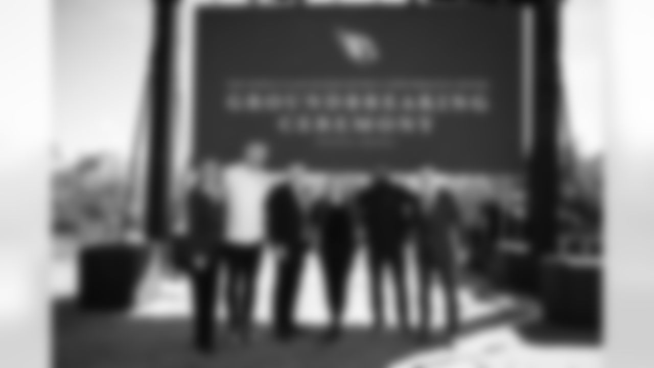 The Arizona Cardinals host a groundbreaking ceremony for their new performance center at Paradise Ridge on Thursday, Feb. 19, 2026 in Phoenix, AZ.