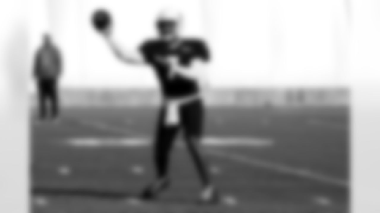 Arizona Cardinals quarterback Jacoby Brissett (7) during practice at the Dignity Health Training Facility on Wednesday, Dec. 3, 2025 in Tempe, AZ.