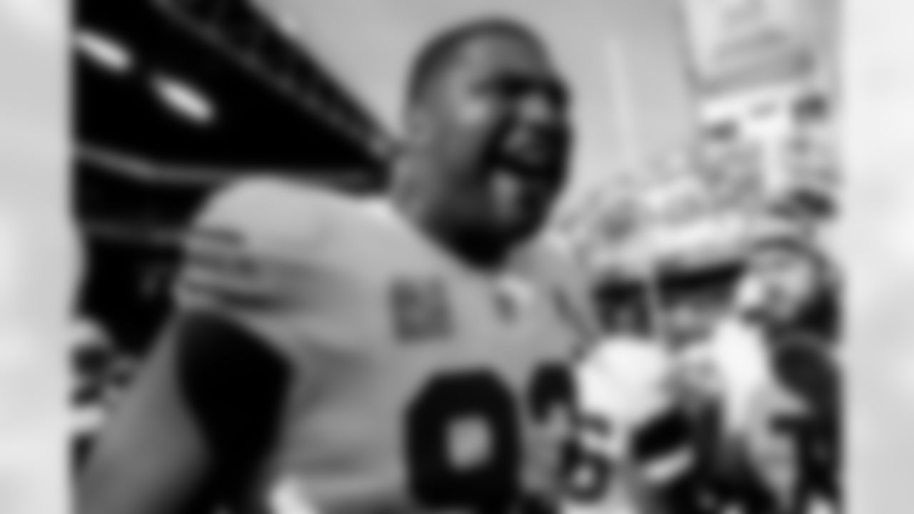 Arizona Cardinals defensive lineman Calais Campbell (93) during the Week 10 regular season game between the Arizona Cardinals and the Seattle Seahawks on Sunday, Nov. 9, 2025 in Seattle, WA.