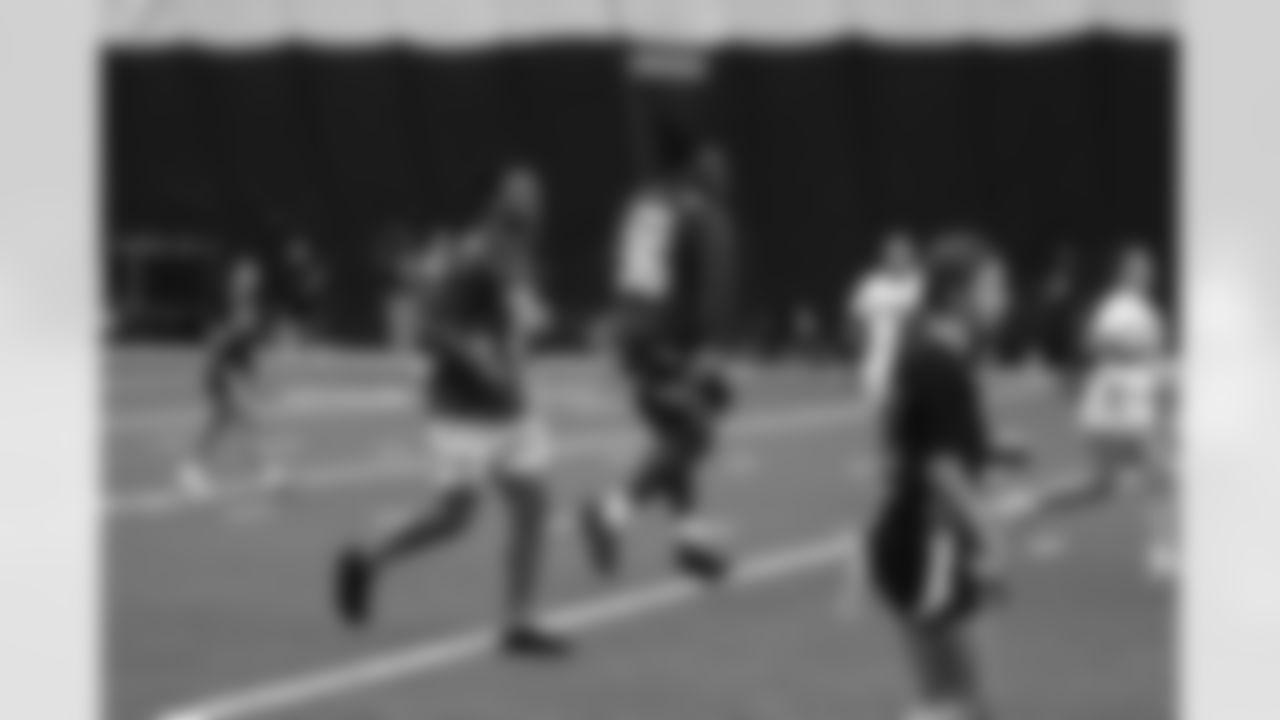 The Arizona Cardinals 2025 rookie class hosts a girls flag football skills camp presented by Dignity Health at the Dignity Health Training Facility on Saturday, June 7, 2025 in Tempe, AZ.