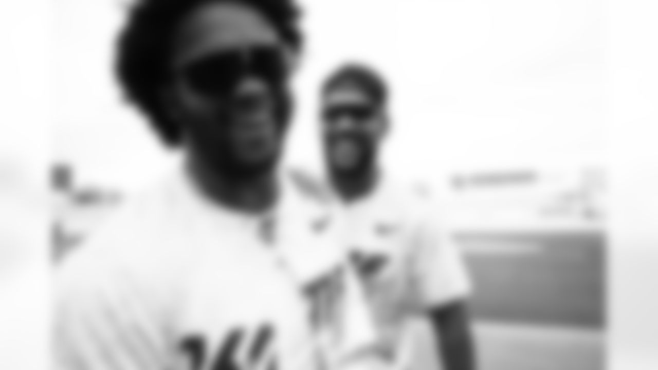Arizona Cardinals quarterback Kyler Murray (1) hosts his inaugural Kyler Murray Foundation Charity Celebrity Softball Game at Salt River Fields at Talking Stick on Saturday, May 17, 2025 in Scottsdale, AZ.