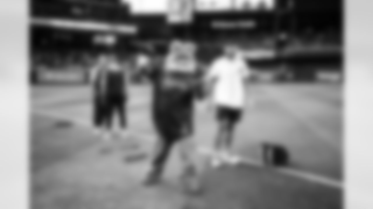 The Arizona Cardinals rookie class visits the Arizona Diamondbacks game at Chase Field on Friday, June 13, 2025 in Phoenix, AZ.
