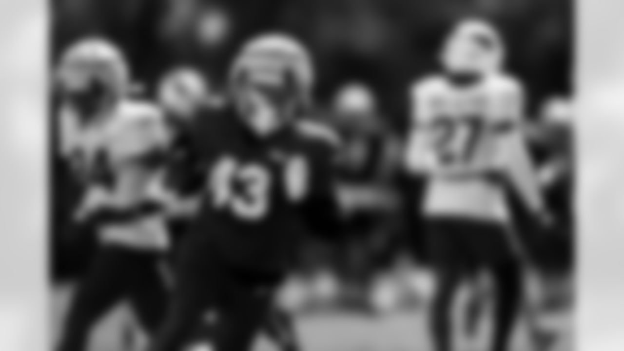 Arizona Cardinals running back Jermar Jefferson (43) during practice at the Dignity Health Training Facility on Thursday, Oct. 16, 2025 in Tempe, AZ.