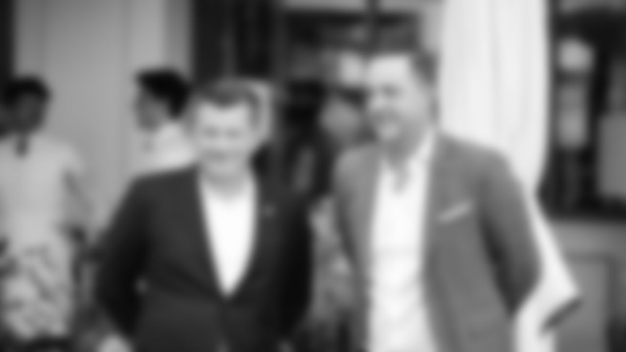 Owner Michael Bidwill and COO Jeremy Walls at The Global Ambassador event about State Farm Stadium's new luxury seating.