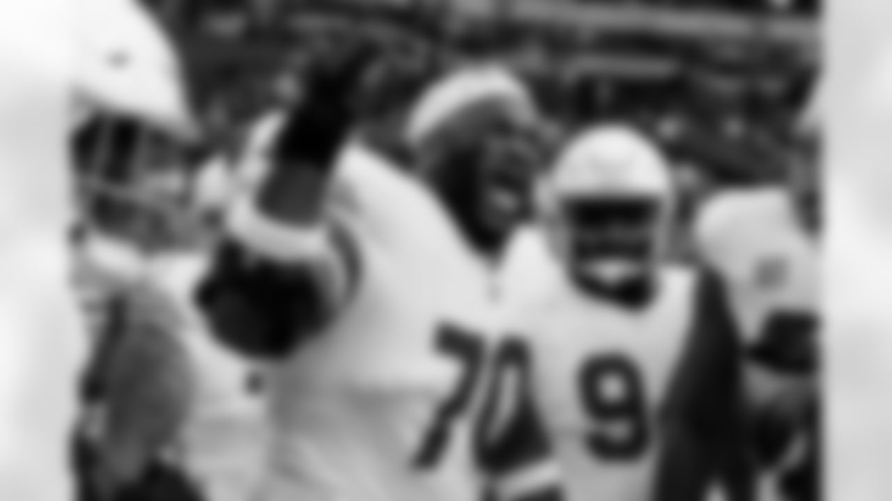 Arizona Cardinals offensive lineman Paris Johnson Jr. (70) during the Week 6 regular season game between the Arizona Cardinals and the Indianapolis Colts on Sunday, Oct. 12, 2025 in Indianapolis, IN.
