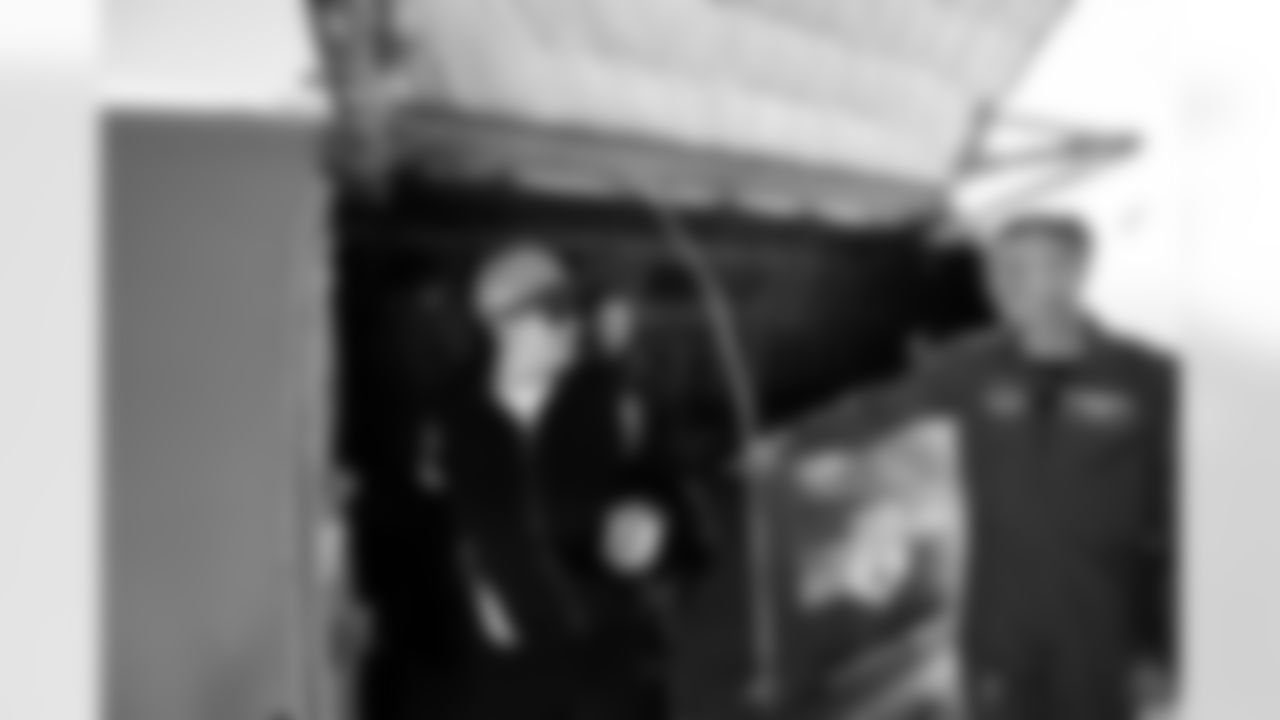 The Arizona Cardinals host TAPS, the Pat Tillman Foundation, Cox Charities, Folds of Honor, and civics educators on a KC-135 Stratotanker incentive flight featuring in-air refueling at Goldwater Air National Guard Base on Tuesday, Dec. 2, 2025 in Phoenix, AZ.