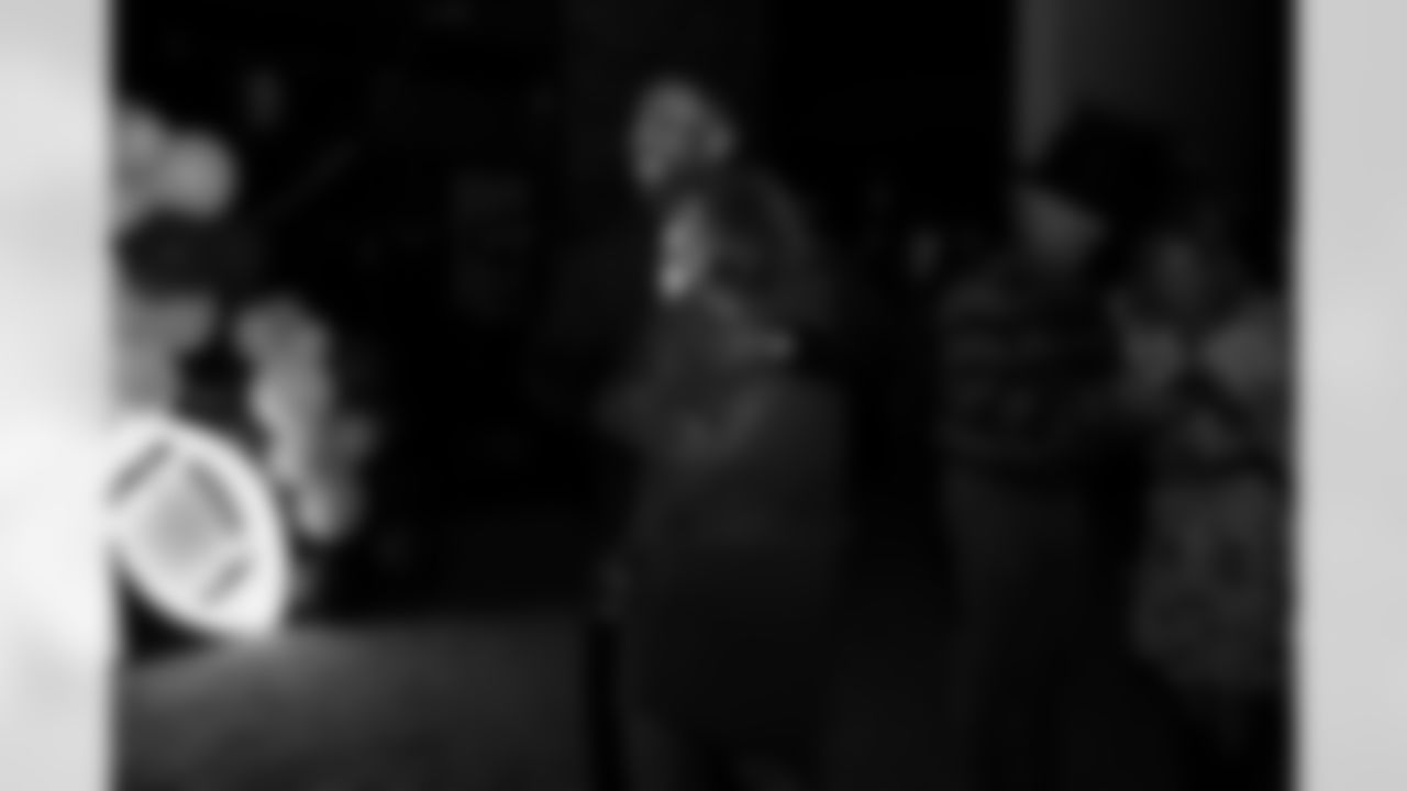 The Arizona Cardinals host a happy hour at Happiest Hour during the inaugural Cardinals Premier Travel trip to Dallas on Sunday, Nov. 2, 2025 in Dallas, TX.