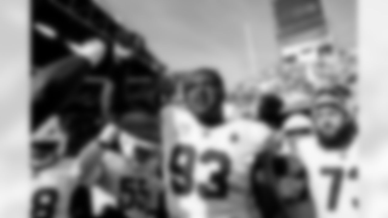 Arizona Cardinals defensive lineman Calais Campbell (93) during the Week 10 regular season game between the Arizona Cardinals and the Seattle Seahawks on Sunday, Nov. 9, 2025 in Seattle, WA.