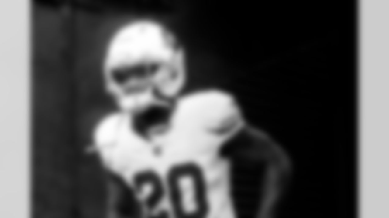Arizona Cardinals running back Bam Knight (20) during the Week 6 regular season game between the Arizona Cardinals and the Indianapolis Colts on Sunday, Oct. 12, 2025 in Indianapolis, IN.