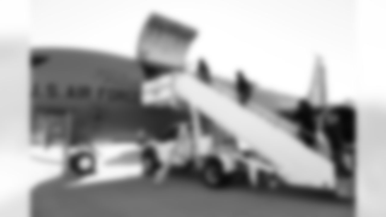 The Arizona Cardinals host TAPS, the Pat Tillman Foundation, Cox Charities, Folds of Honor, and civics educators on a KC-135 Stratotanker incentive flight featuring in-air refueling at Goldwater Air National Guard Base on Tuesday, Dec. 2, 2025 in Phoenix, AZ.