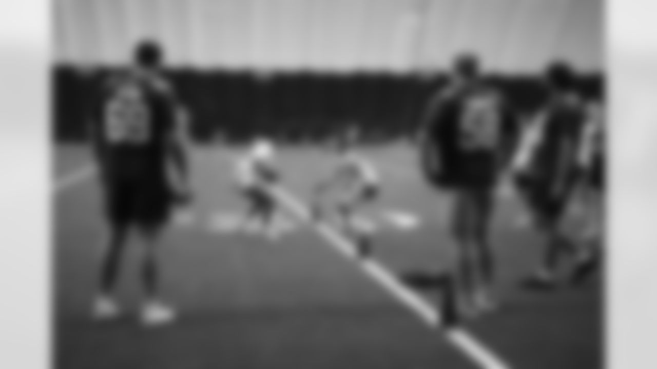 The Arizona Cardinals 2025 rookie class hosts a girls flag football skills camp presented by Dignity Health at the Dignity Health Training Facility on Saturday, June 7, 2025 in Tempe, AZ.