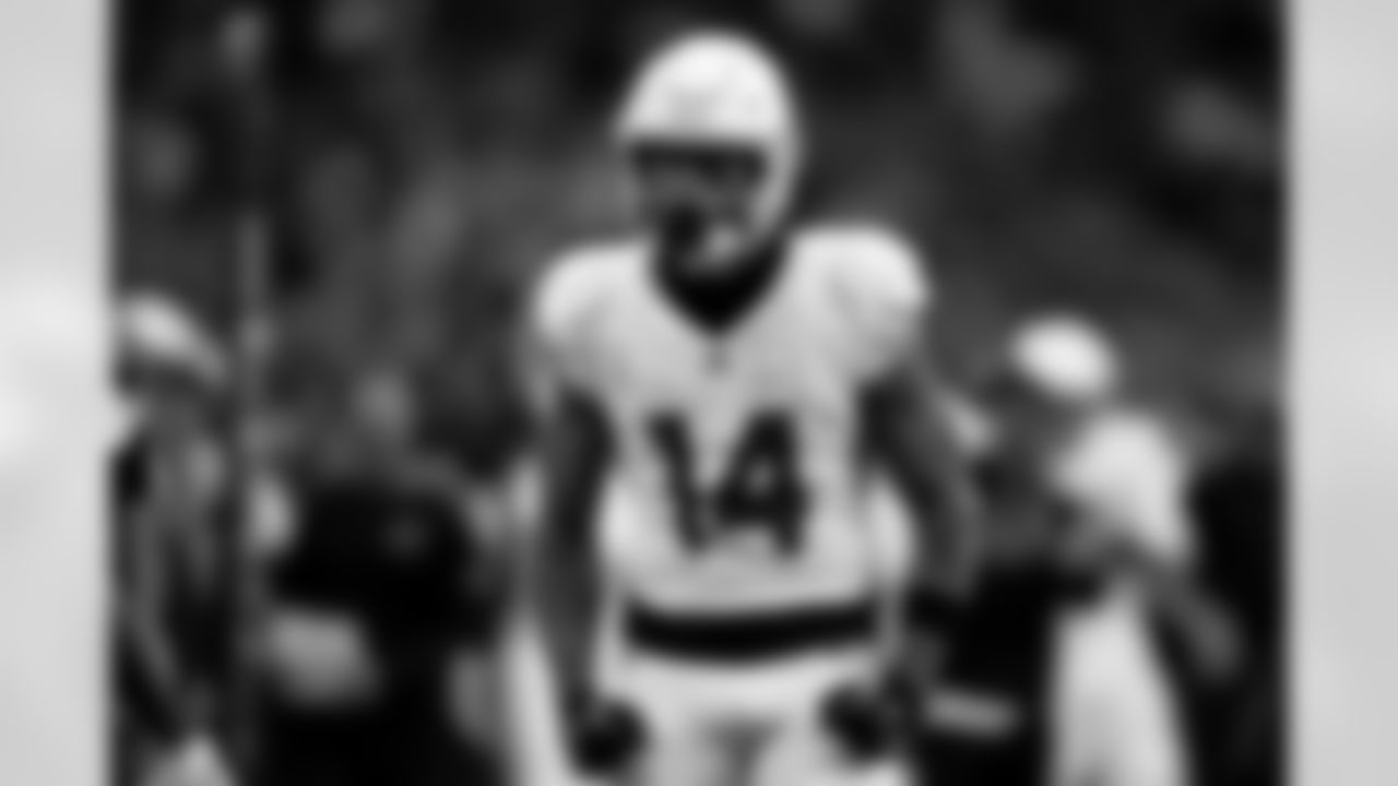 Arizona Cardinals wide receiver Michael Wilson (14) during the Week 15 regular season game between the Arizona Cardinals and the Houston Texans on Sunday, Dec. 14, 2025 in Houston, TX.