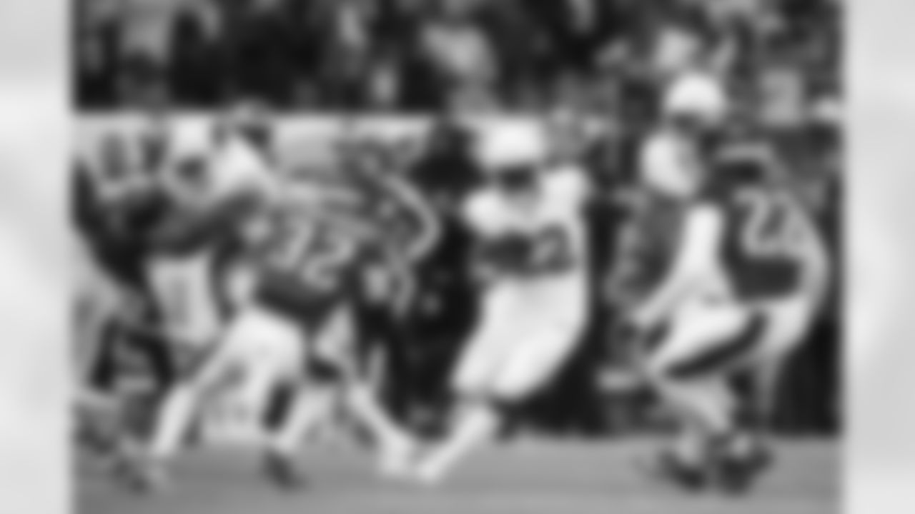 Arizona Cardinals running back Michael Carter (22) during the Week 17 regular season game between the Arizona Cardinals and the Philadelphia Eagles on Sunday, Dec 31, 2023 in Philadelphia, PA.