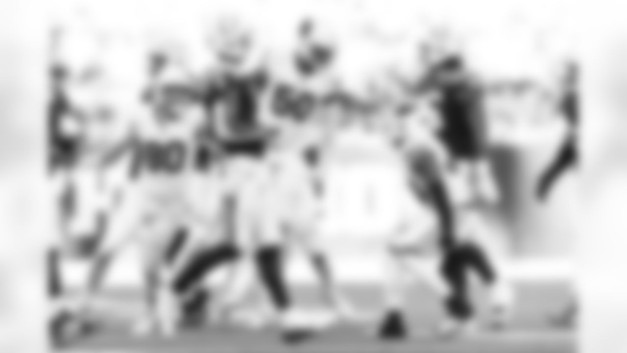 Arizona Cardinals linebacker Cody Simon (50) during the Week 6 regular season game between the Arizona Cardinals and the Indianapolis Colts on Sunday, Oct. 12, 2025 in Indianapolis, IN.