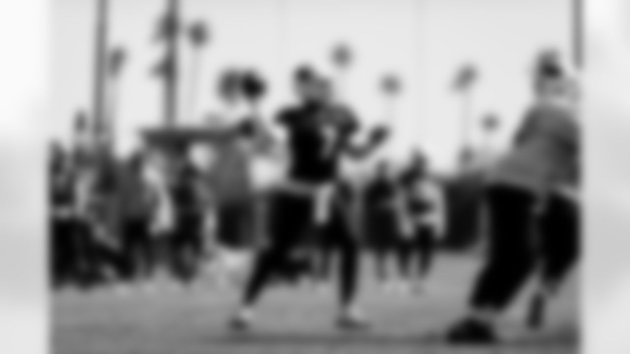 Arizona Cardinals quarterback Jacoby Brissett (7) during practice at the Dignity Health Training Facility on Thursday, Dec. 11, 2025 in Tempe, AZ.