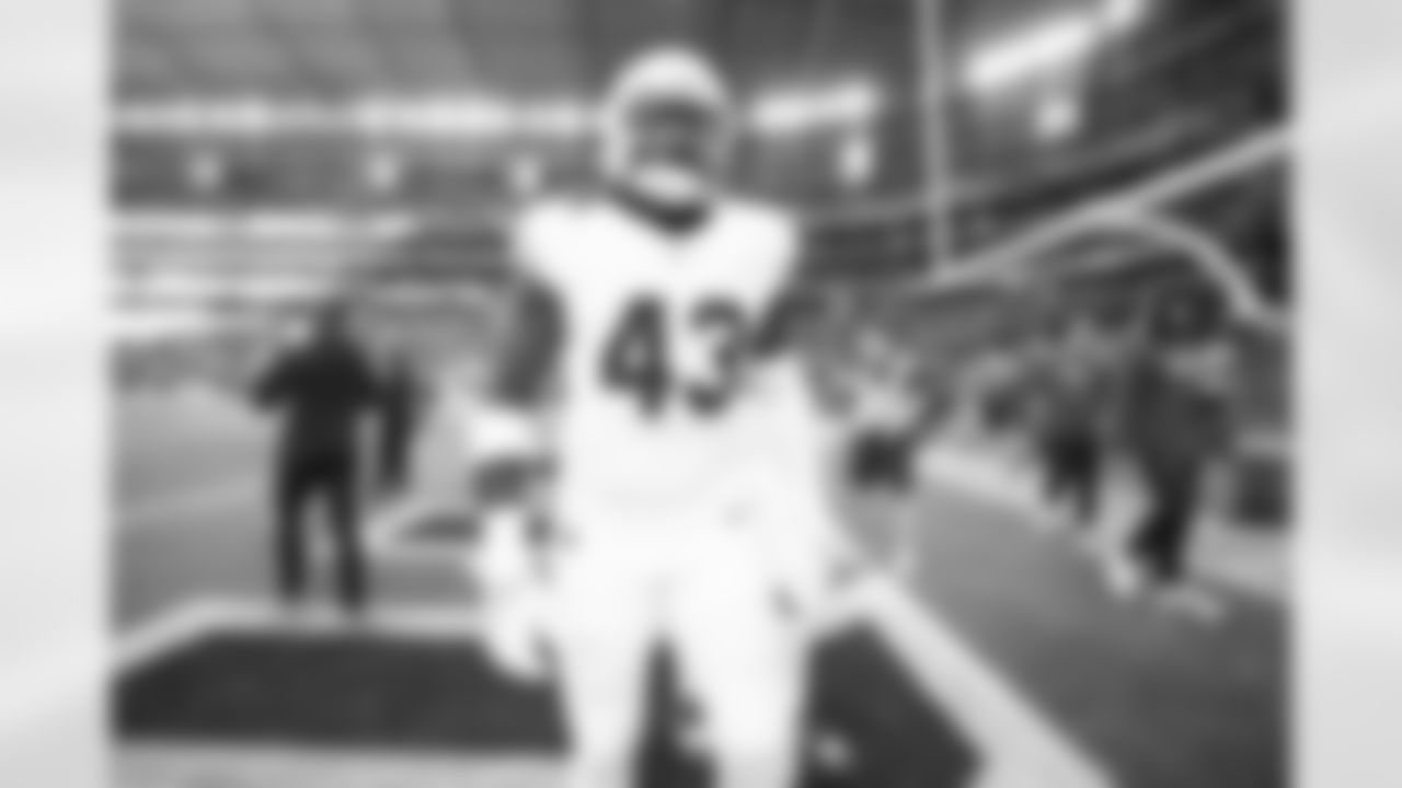 Arizona Cardinals linebacker Jesse Luketa (43) during the Week 15 regular season game between the Arizona Cardinals and the San Francisco 49ers on Sunday, Dec 17, 2023 in Glendale, AZ.