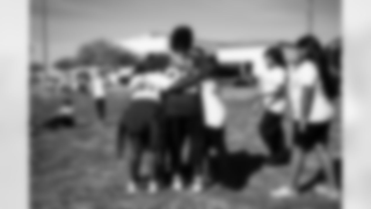 The Arizona Cardinals and the Boys & Girls Club at Gila River host a Youth Football Camp at the Boys & Girls Club on Tuesday, Nov. 11, 2025 in Laveen Village, AZ.