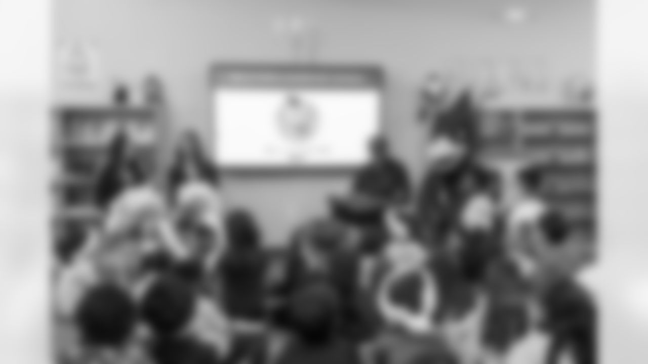 The Arizona Cardinals host a Milk and Cookies at Frank Elementary School presented by SRP and Albertsons-Safeway on Wednesday, Dec. 17, 2025 in Tempe, AZ.