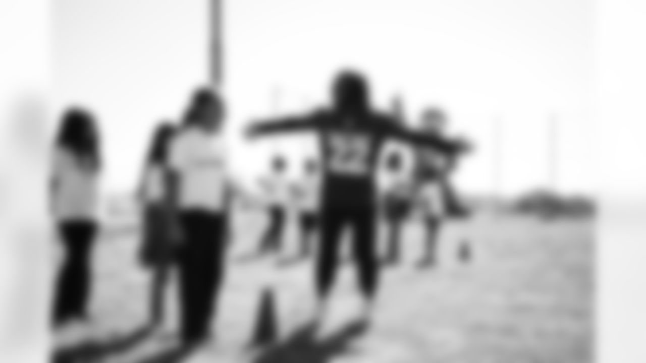 The Arizona Cardinals and the Boys & Girls Club at Gila River host a Youth Football Camp at the Boys & Girls Club on Tuesday, Nov. 11, 2025 in Laveen Village, AZ.