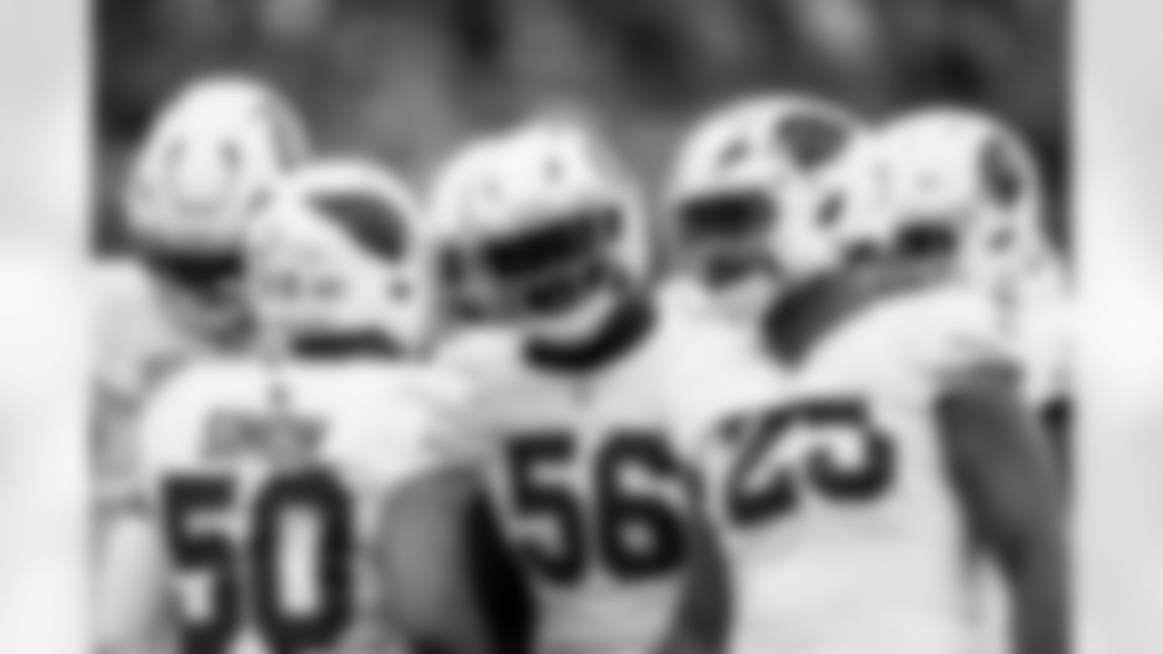 Arizona Cardinals defensive lineman Darius Robinson (56) during the Week 10 regular season game between the Arizona Cardinals and the Seattle Seahawks on Sunday, Nov. 9, 2025 in Seattle, WA.