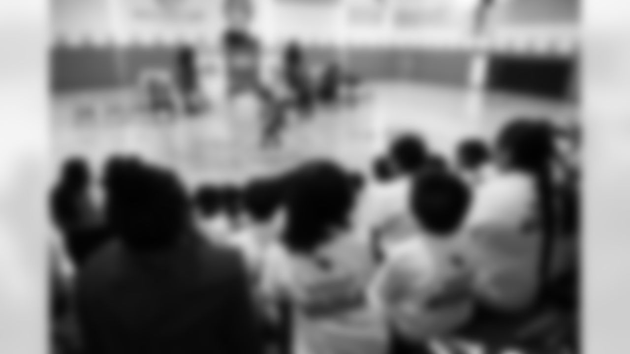 The Arizona Cardinals and the Boys & Girls Club at Gila River host a Youth Football Camp at the Boys & Girls Club on Tuesday, Nov. 11, 2025 in Laveen Village, AZ.