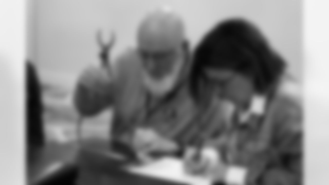 Former Arizona Cardinals wide receiver Larry Fitzgerald gets fitted for his bust, jacket and ring during the Pro Football Hall of Fame Sizing Saturday on Saturday, Feb. 7, 2026 in San Francisco, CA.