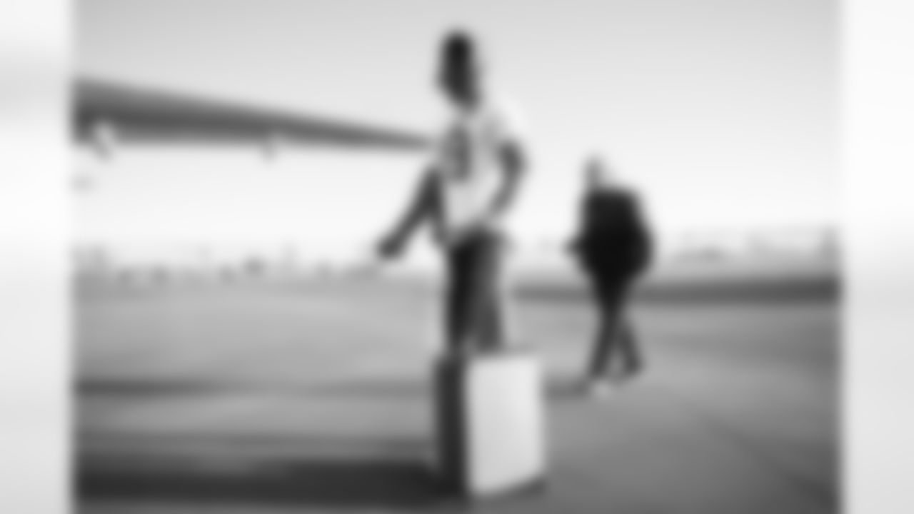 Arizona Cardinals wide receiver Marvin Harrison Jr. (18) travels to Tampa before the Week 13 regular season game against the Tampa Bay Buccaneers on Saturday, Nov. 29, 2025 in Phoenix, AZ.