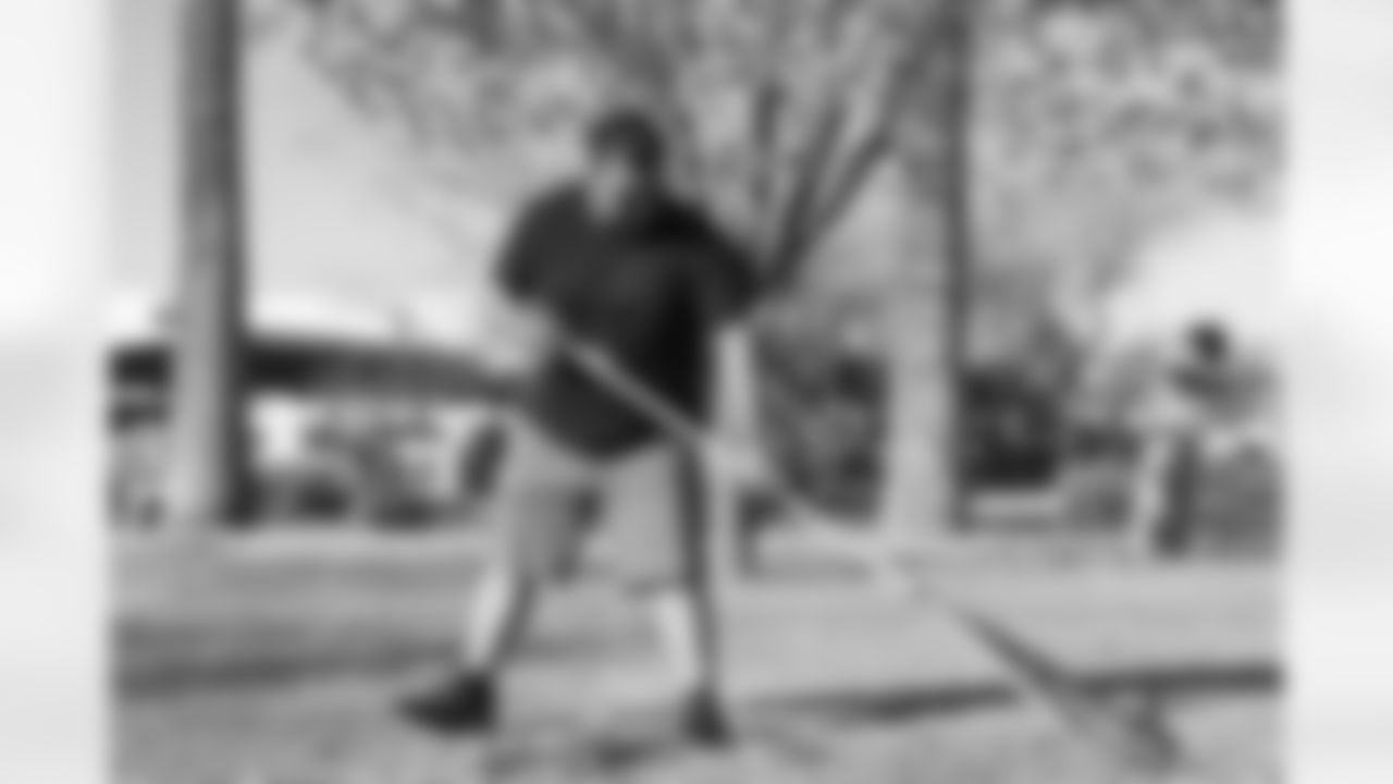 The Arizona Cardinals participate in a beautification project at Eastlake Park with Sherwin-Williams African American Network for Black History Month on Saturday, Feb 17, 2024 in Phoenix, AZ.