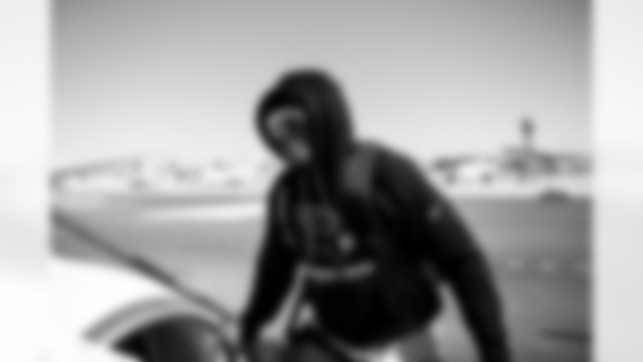 Arizona Cardinals wide receiver Greg Dortch (4) travels to Seattle before the Week 10 regular season game against the Seattle Seahawks on Saturday, Nov. 8, 2025 in Phoenix, AZ.