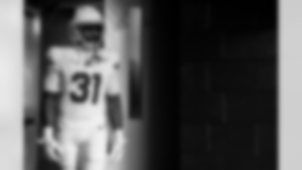 Arizona Cardinals running back Emari Demercado (31) during the Week 10 regular season game between the Arizona Cardinals and the Seattle Seahawks on Sunday, Nov. 9, 2025 in Seattle, WA.