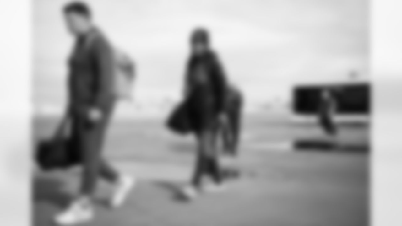 Arizona Cardinals wide receiver Tejhaun Palmer (83) travels to Inglewood before the Week 18 regular season game against the Los Angeles Rams on Saturday, Jan. 3, 2026 in Phoenix, AZ.