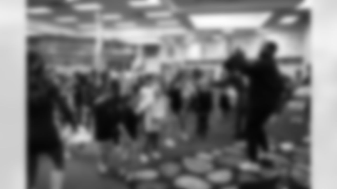 The Arizona Cardinals host a Milk and Cookies at Greenfield Elementary School presented by SRP and Albertsons-Safeway on Tuesday, Nov. 25, 2025 in Gilbert, AZ.