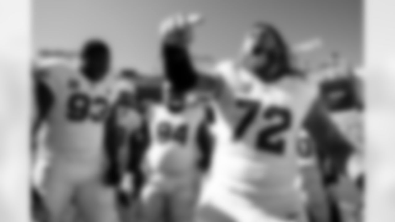 Arizona Cardinals offensive lineman Hjalte Froholdt (72) during the Week 13 regular season game between the Arizona Cardinals and the Tampa Bay Buccaneers on Sunday, Nov. 30, 2025 in Tampa, FL.