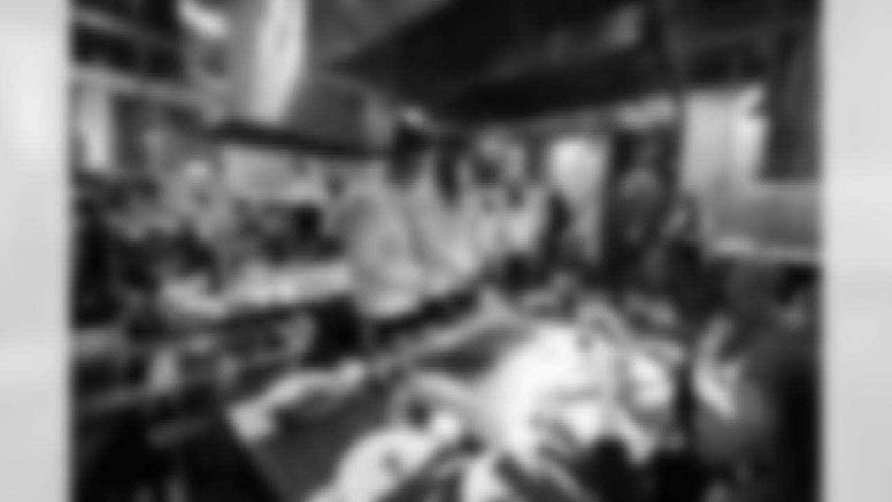 The Arizona Cardinals host veterans, members from the Pat Tillman Foundation, Civics leaders, and TAPS members at Benihana to honor those who serve on Monday, Nov. 10, 2025 in Tempe, AZ.