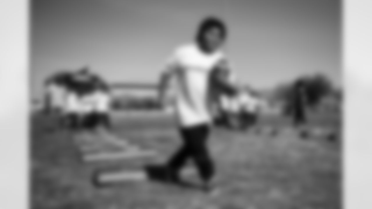 The Arizona Cardinals and the Boys & Girls Club at Gila River host a Youth Football Camp at the Boys & Girls Club on Tuesday, Nov. 11, 2025 in Laveen Village, AZ.