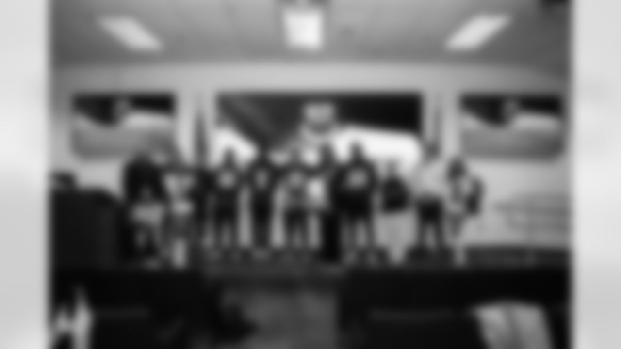 The Arizona Cardinals host TAPS, the Pat Tillman Foundation, Cox Charities, Folds of Honor, and civics educators on a KC-135 Stratotanker incentive flight featuring in-air refueling at Goldwater Air National Guard Base on Tuesday, Dec. 2, 2025 in Phoenix, AZ.