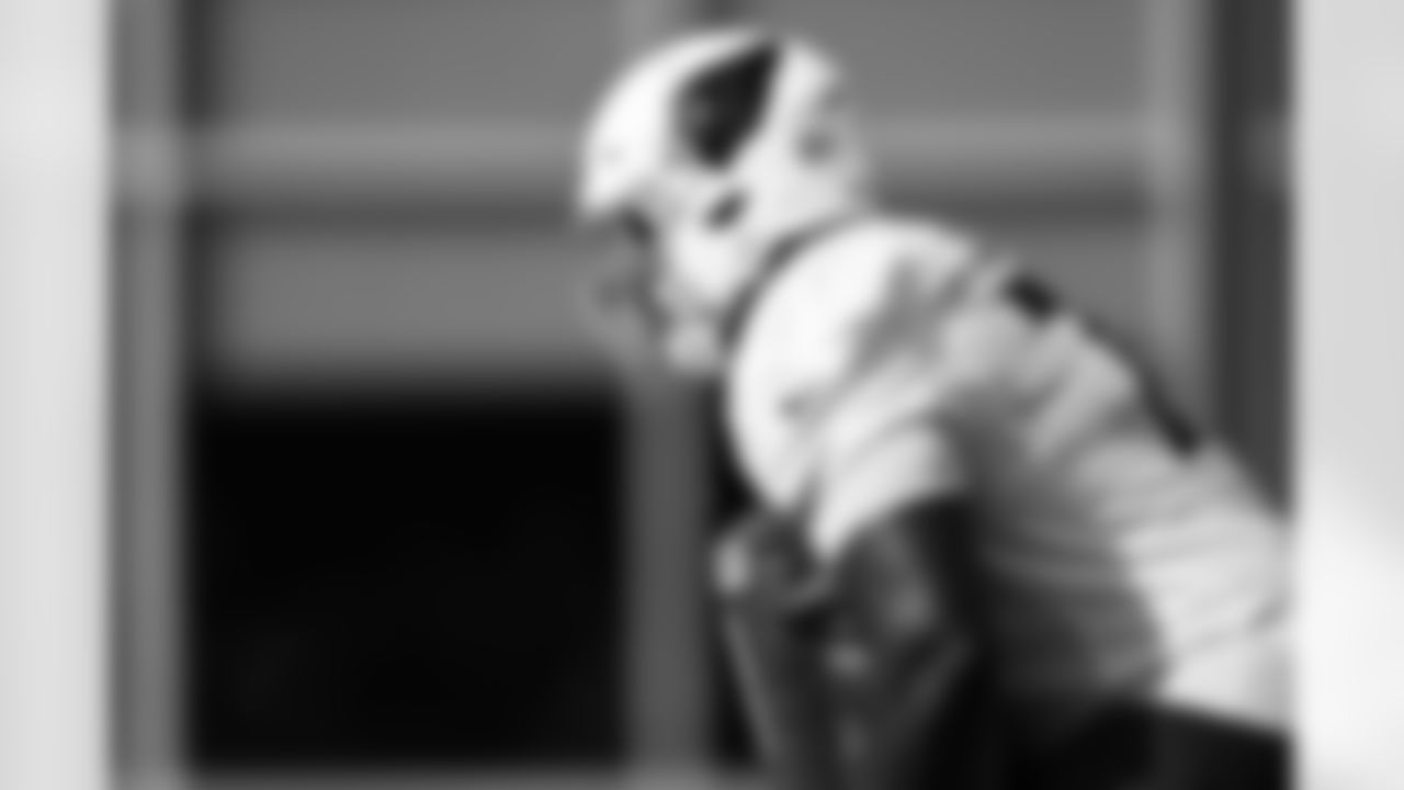 Arizona Cardinals offensive lineman Christian Jones (75) during practice at the Dignity Health Training Facility on Wednesday, December 11, 2024 in Tempe, AZ.