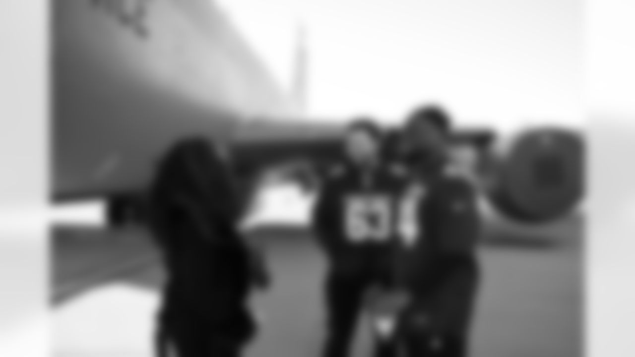 The Arizona Cardinals host TAPS, the Pat Tillman Foundation, Cox Charities, Folds of Honor, and civics educators on a KC-135 Stratotanker incentive flight featuring in-air refueling at Goldwater Air National Guard Base on Tuesday, Dec. 2, 2025 in Phoenix, AZ.