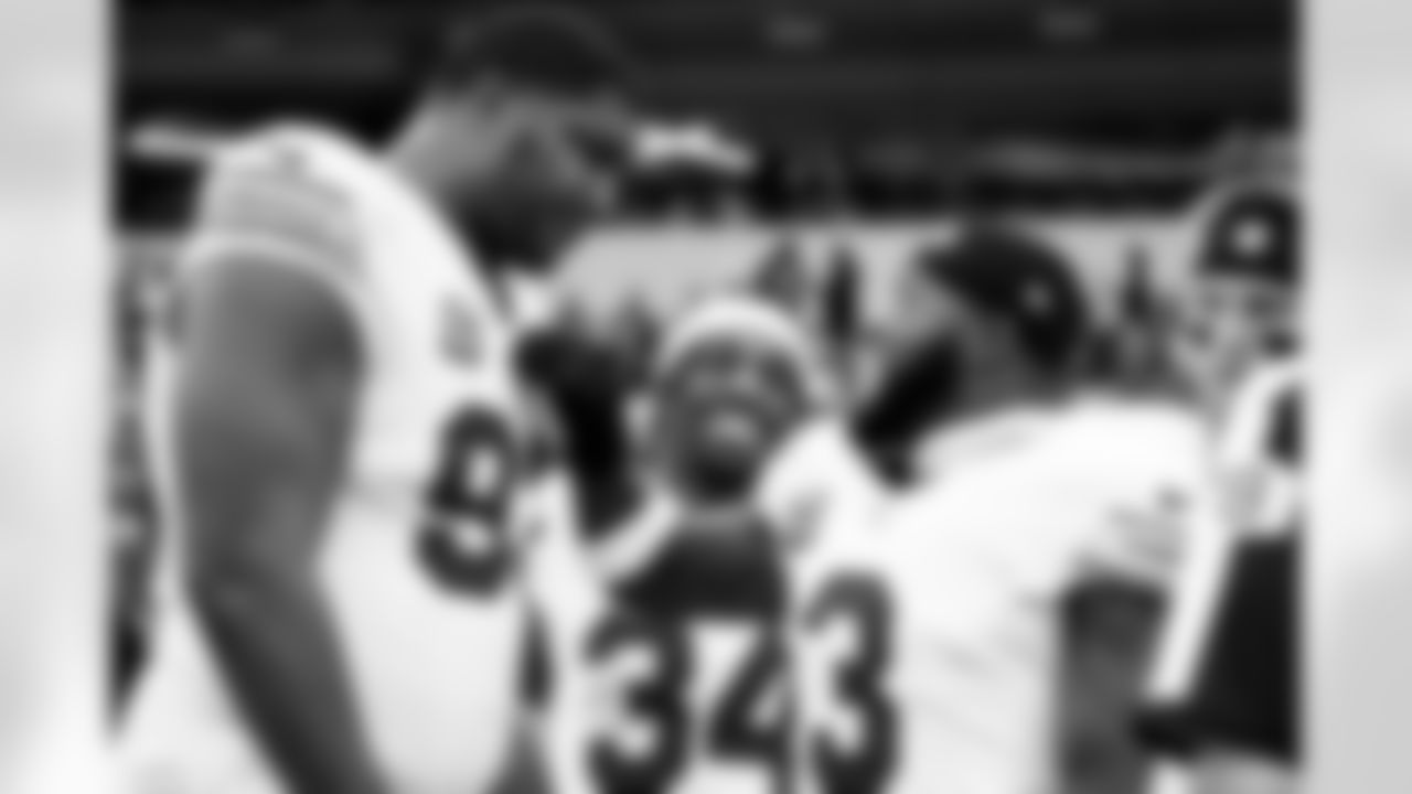 Arizona Cardinals safety Budda Baker (3) and Arizona Cardinals defensive lineman Calais Campbell (93) during the Week 18 regular season game between the Arizona Cardinals and the Los Angeles Rams on Sunday, Jan. 4, 2026 in Los Angeles, CA.