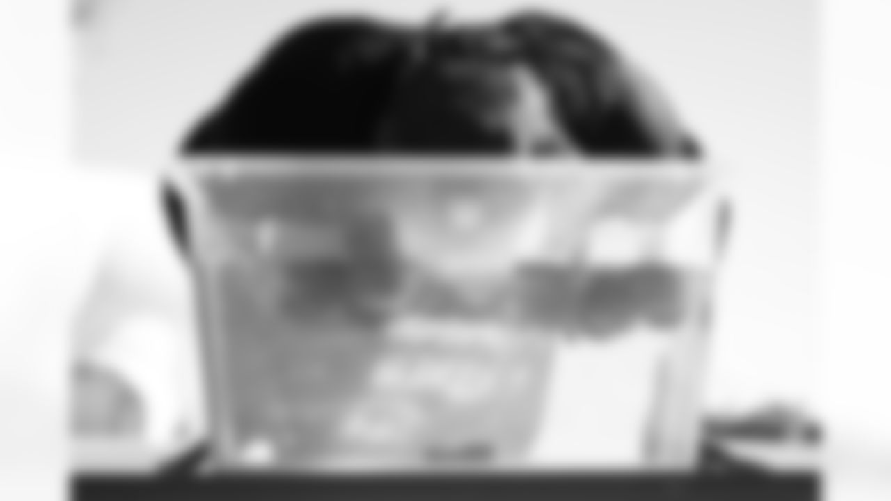 A bobbing for apples contest at the Dignity Health Training Facility on Friday, Nov. 8, 2024 in Tempe, AZ.
