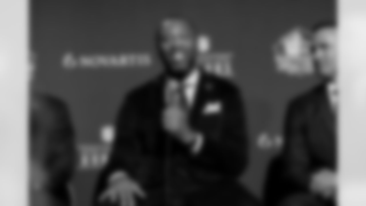 2026 Pro Football Hall of Fame inductee and former Arizona Cardinals wide receiver Larry Fitzgerald during NFL Honors at the Palace of Fine Arts on Thursday, Feb. 5, 2026 in San Francisco, CA.