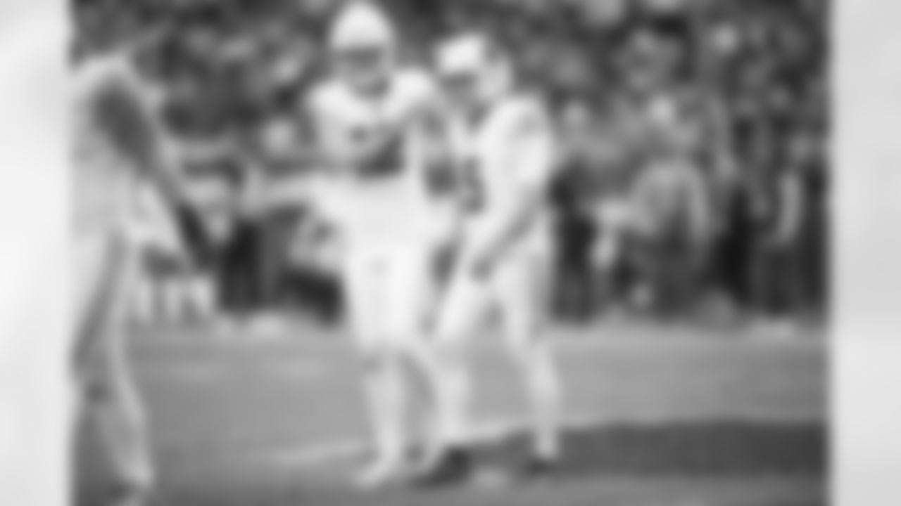 Arizona Cardinals punter Blake Gillikin (12) and Arizona Cardinals kicker Matt Prater (5) during the Week 15 regular season game between the Arizona Cardinals and the San Francisco 49ers on Sunday, Dec 17, 2023 in Glendale, AZ.